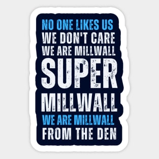 Millwall from the DEN Sticker